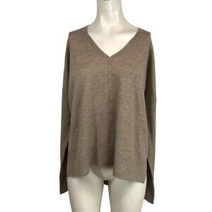 KERISMA - WOMEN'S S/M -  LONG SLEEVE V NECK POLYESTER BLEND PULL-OVER SWEATER